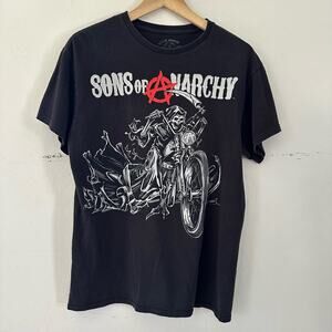Sons‎ of Anarchy Road Gear Short Sleeve Shirt Black Size Medium SOA